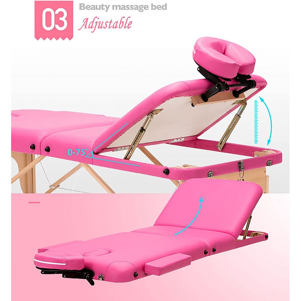 Beauty Salon Professional Portable Folding Facial Massage Bed 